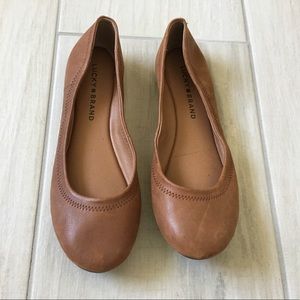 Lucky Brand- Brown leather flats